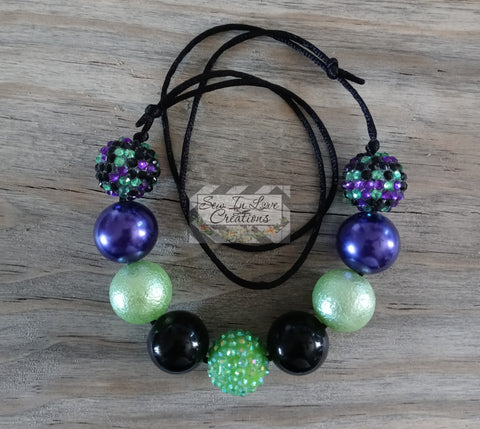 Purple & Green Necklace