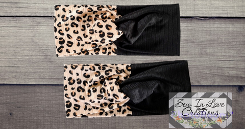 Mommy Cheetah Knotted Headband